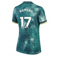 Camisa de Futebol Tottenham Hotspur Cristian Romero #17 Equipamento Alternativo Mulheres 2024-25 Manga Curta